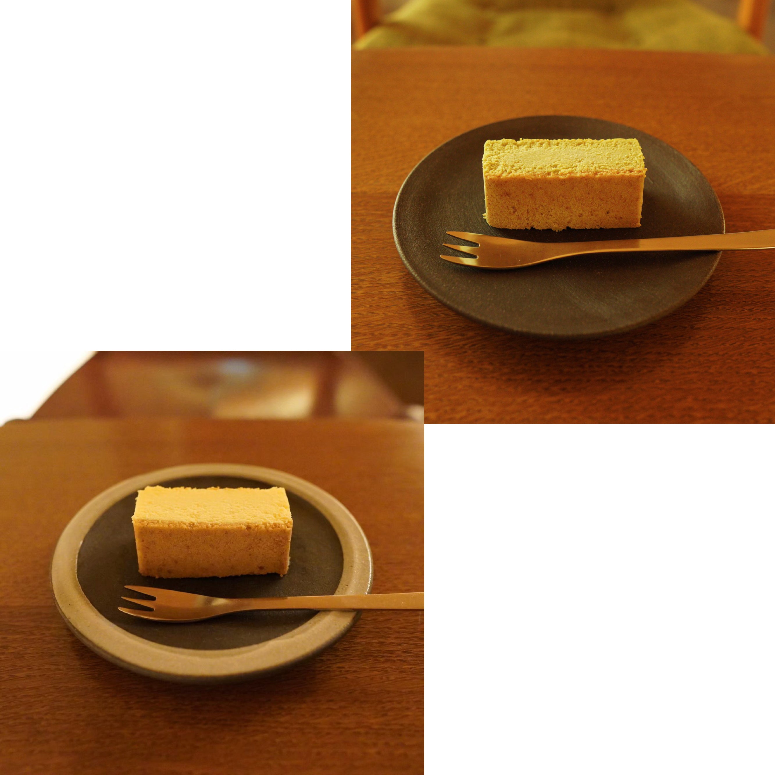 贅沢チーズケーキ二種 プレーン・朝宮煎茶